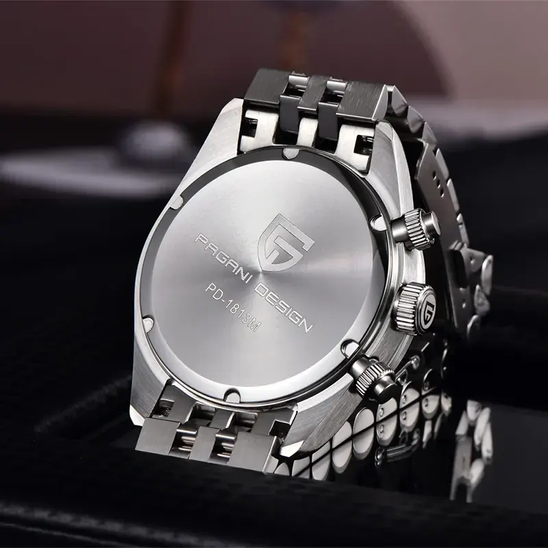 Pagani Design Black Bay Quartz Tiffany Dial Men's Watch- PD-1813